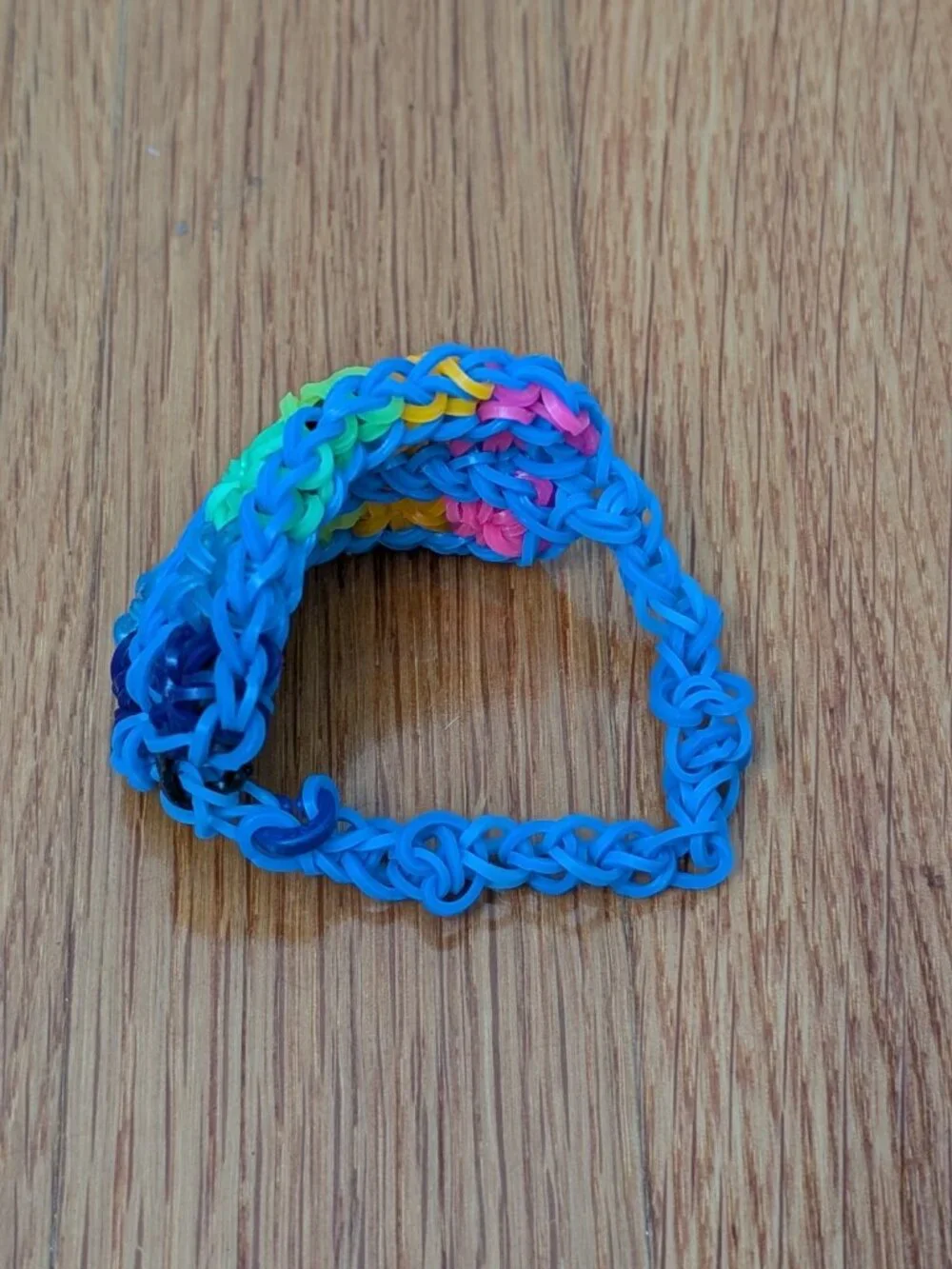 (3) Handmade Rainbow Loom Bracelets, Starburst, Triple Single & Geometric